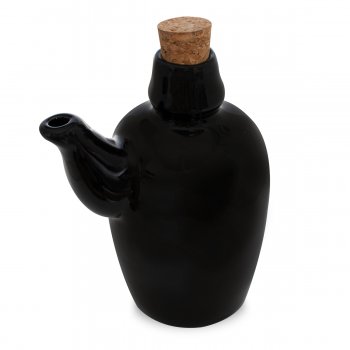 Jarra Porta Shoyu com Rolha 210ml Preto Sapporo
