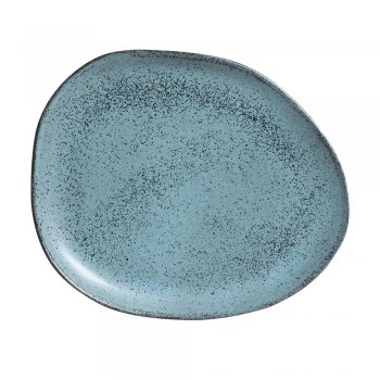 Prato Raso Oval Organico Night Sky 31x24cm Porto Brasil