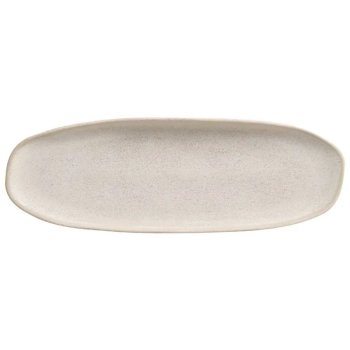 Organico Latte Travessa Oval Rasa G 36X13CM