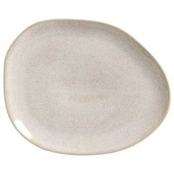 Prato Raso Oval Organico Latte 31x24cm Porto Brasil
