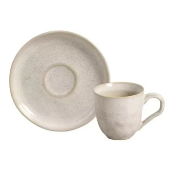 Bio Latte Xicara Café com pires 120ML