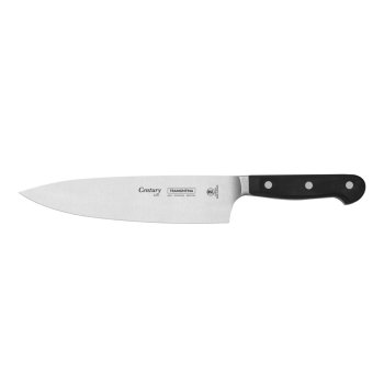 Faca Chef Century 8" Preto Tramontina